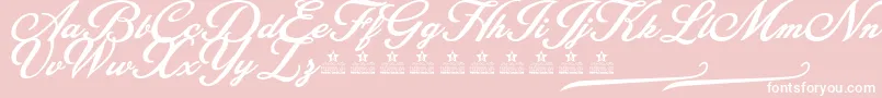 BlessedPersonalUse Font – White Fonts on Pink Background