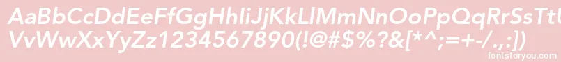 AvenirltstdHeavyoblique Font – White Fonts on Pink Background