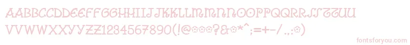 Comicarousa Font – Pink Fonts on White Background