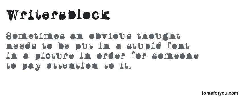 Writersblock Font