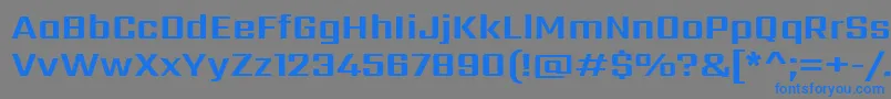 SarpanchBold Font – Blue Fonts on Gray Background