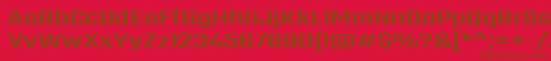 SarpanchBold Font – Brown Fonts on Red Background