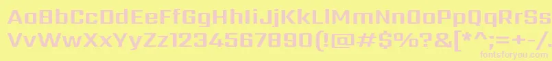 SarpanchBold Font – Pink Fonts on Yellow Background