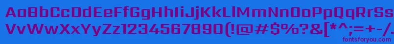 SarpanchBold Font – Purple Fonts on Blue Background