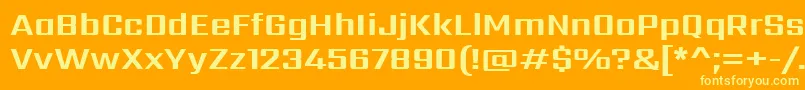 SarpanchBold Font – Yellow Fonts on Orange Background