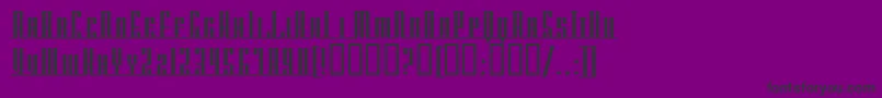 AmericanaDreamsScUpright Font – Black Fonts on Purple Background