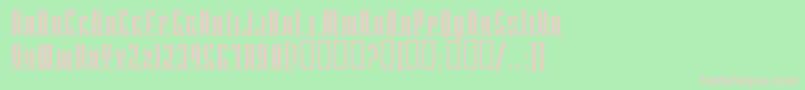 AmericanaDreamsScUpright Font – Pink Fonts on Green Background