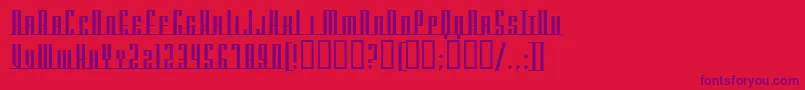 AmericanaDreamsScUpright Font – Purple Fonts on Red Background