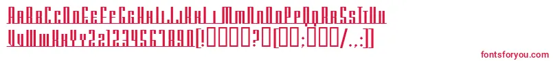 Czcionka AmericanaDreamsScUpright – czerwone czcionki