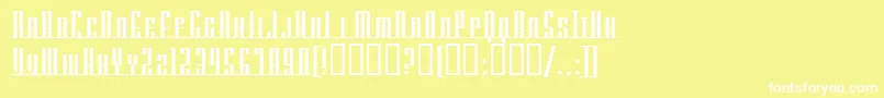 AmericanaDreamsScUpright Font – White Fonts on Yellow Background