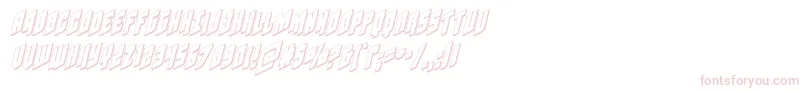 Galaxyforce3Dital-Schriftart – Rosa Schriften auf weißem Hintergrund