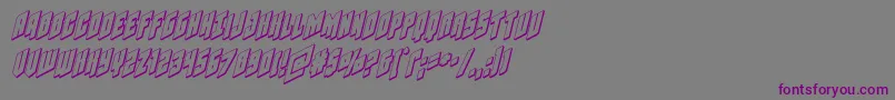 Galaxyforce3Dital Font – Purple Fonts on Gray Background