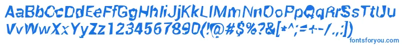 RobotKiller Font – Blue Fonts on White Background