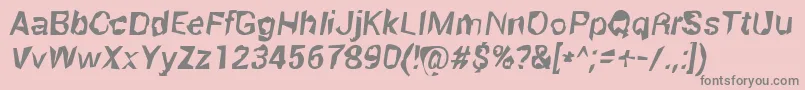 RobotKiller Font – Gray Fonts on Pink Background