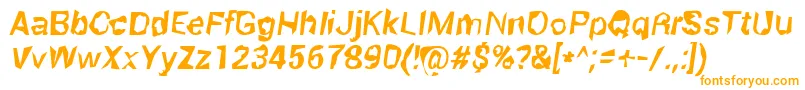 RobotKiller-Schriftart – Orangefarbene Schriften