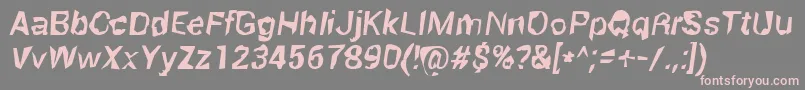 RobotKiller Font – Pink Fonts on Gray Background