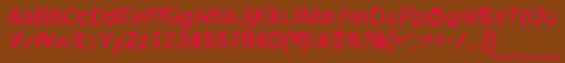RobotKiller Font – Red Fonts on Brown Background