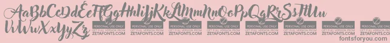 More about AdlerySwashTrial Font AdlerySwashTrial Font – Gray Fonts on Pink Background