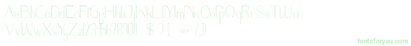 Parinock-Schriftart – Grüne Schriften