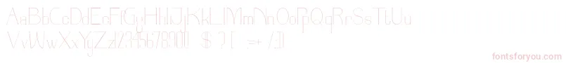 Parinock Font – Pink Fonts on White Background