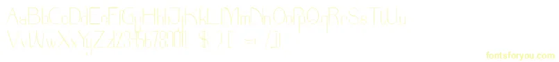 Parinock Font – Yellow Fonts on White Background
