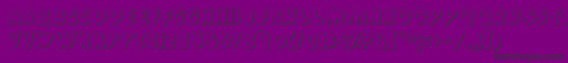 44FontShadow Font – Black Fonts on Purple Background