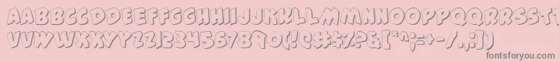 44FontShadow Font – Gray Fonts on Pink Background