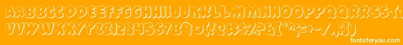 44FontShadow Font – White Fonts on Orange Background