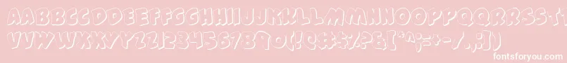 44FontShadow Font – White Fonts on Pink Background