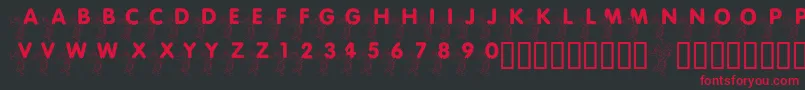 LmsPiggletsLuckOfTheIrish Font – Red Fonts on Black Background