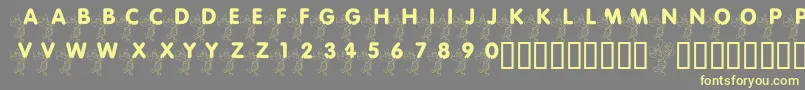 LmsPiggletsLuckOfTheIrish Font – Yellow Fonts on Gray Background