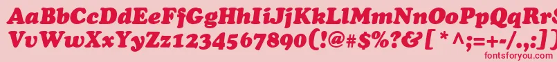 fuente CupertinoItalic – Fuentes Rojas Sobre Fondo Rosa