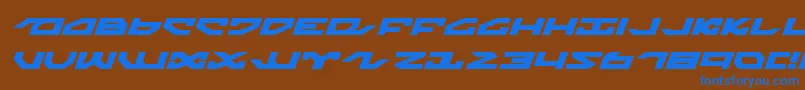 Nightrunnerexi-fontti – siniset fontit ruskealla taustalla