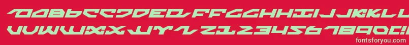 fuente Nightrunnerexi – Fuentes Verdes Sobre Fondo Rojo