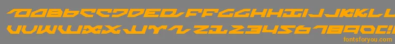 fuente Nightrunnerexi – Fuentes Naranjas Sobre Fondo Gris