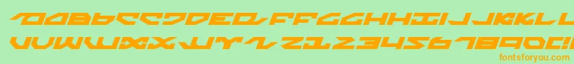 fuente Nightrunnerexi – Fuentes Naranjas Sobre Fondo Verde
