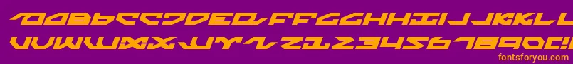 fuente Nightrunnerexi – Fuentes Naranjas Sobre Fondo Morado