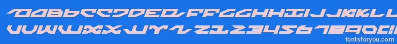 En savoir plus sur la police Nightrunnerexi Police Nightrunnerexi – polices roses sur fond bleu