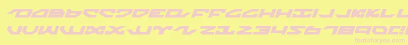 Nightrunnerexi Font – Pink Fonts on Yellow Background