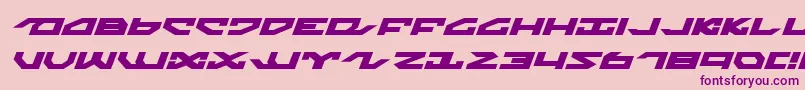 fuente Nightrunnerexi – Fuentes Moradas Sobre Fondo Rosa