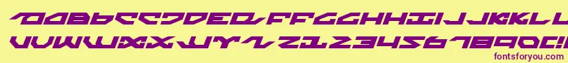 En savoir plus sur la police Nightrunnerexi Police Nightrunnerexi – polices violettes sur fond jaune