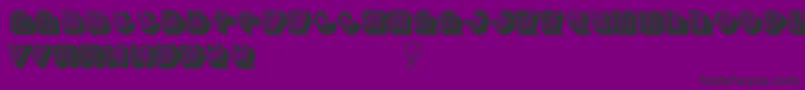 Шрифт Bento – чёрные шрифты на фиолетовом фоне