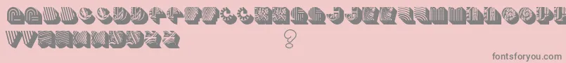 Bento Font – Gray Fonts on Pink Background