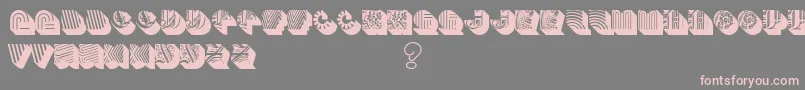 Bento Font – Pink Fonts on Gray Background