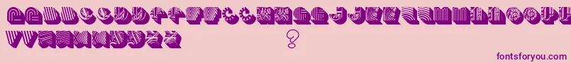 Bento Font – Purple Fonts on Pink Background