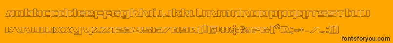 Ultramarinesout Font – Black Fonts on Orange Background