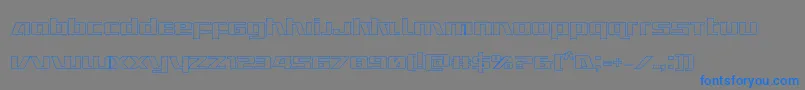 Ultramarinesout Font – Blue Fonts on Gray Background