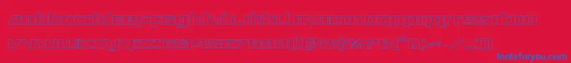Ultramarinesout-fontti – siniset fontit punaisella taustalla