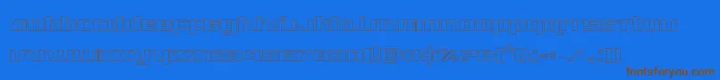 En savoir plus sur la police Ultramarinesout Police Ultramarinesout – polices brunes sur fond bleu