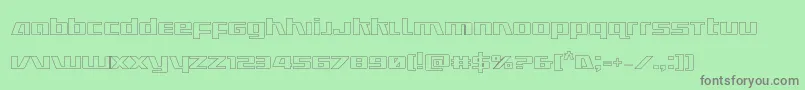 Ultramarinesout Font – Gray Fonts on Green Background